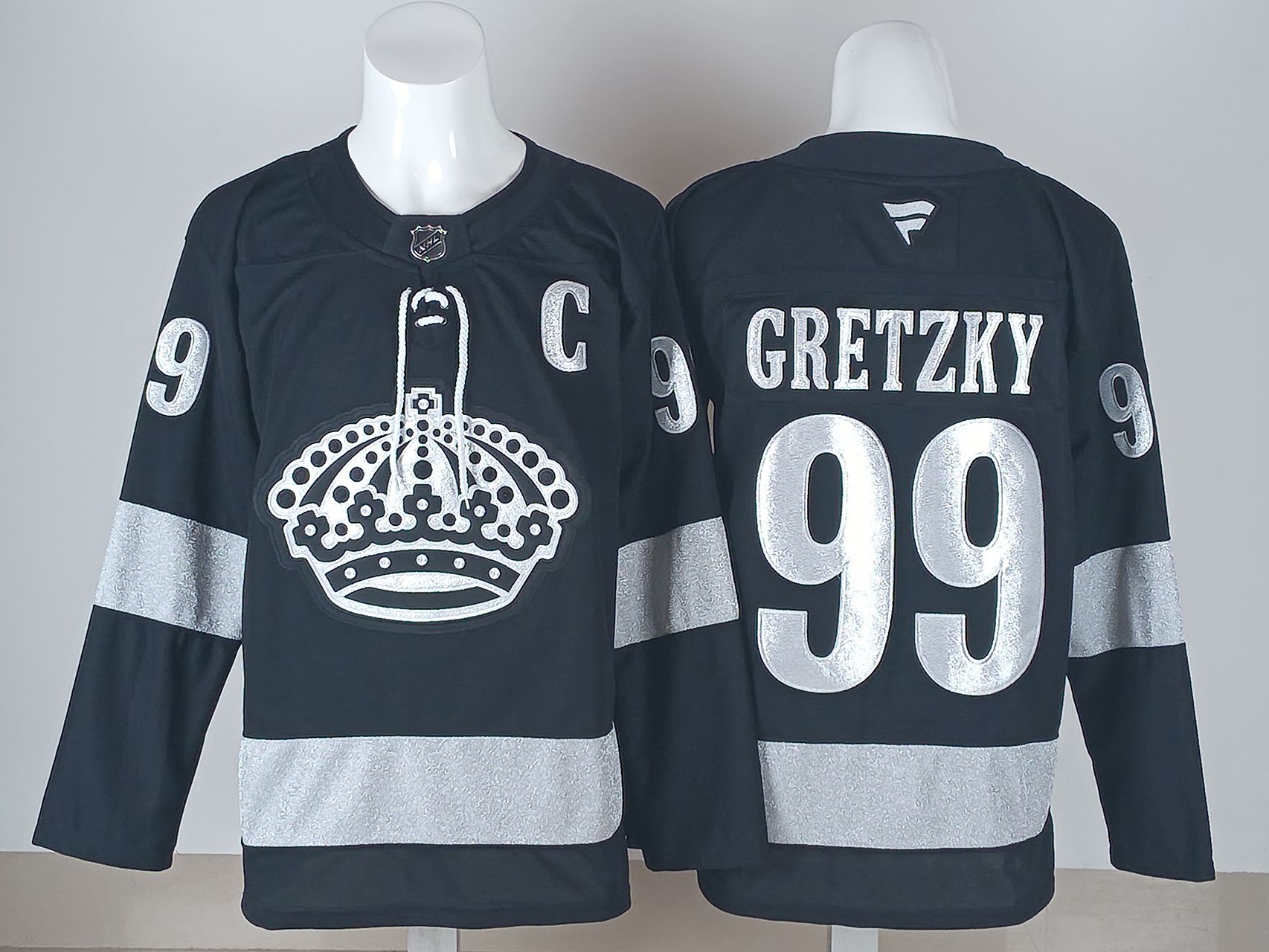 Men 2026 Los Angeles Kings #99 Gretzky Black NHL Jersey style 02